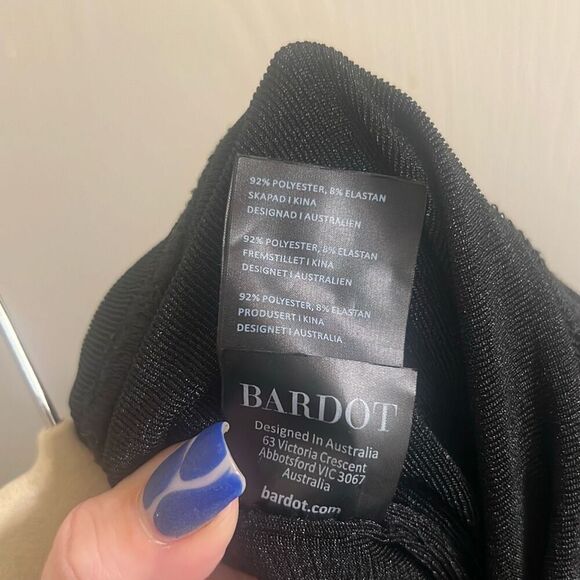 ✨Barbot Demi Rouched Sz Medium Dress In Black✨ - Picture 15 of 15